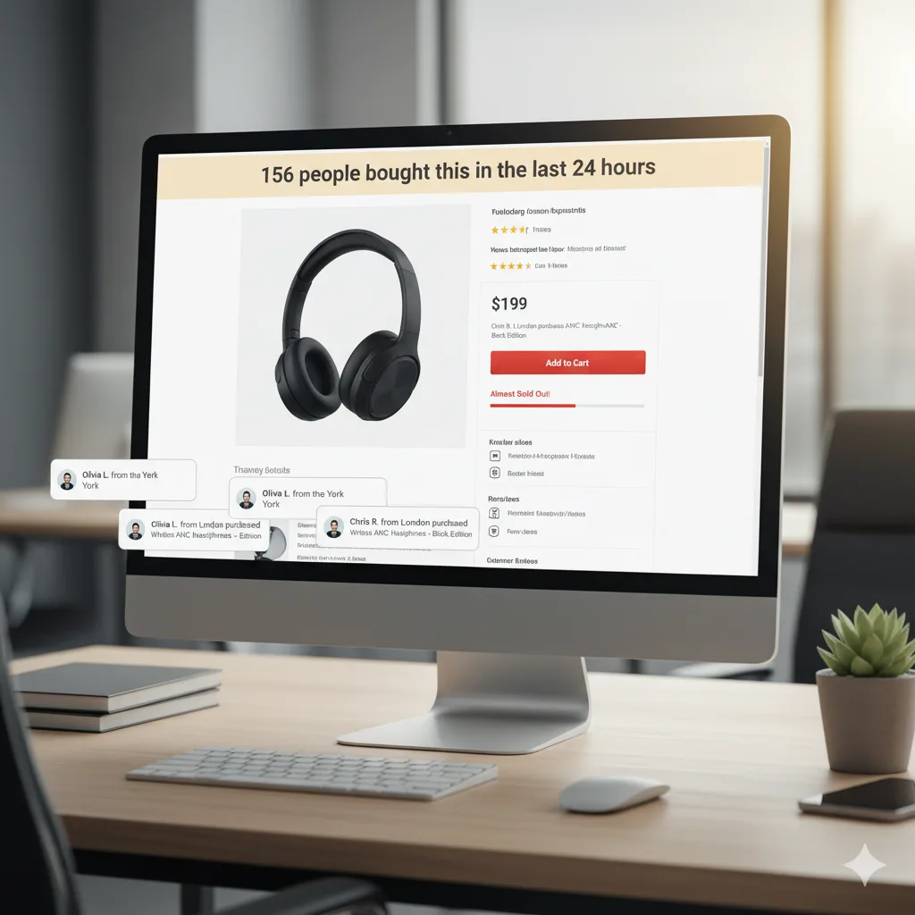 Social proof example